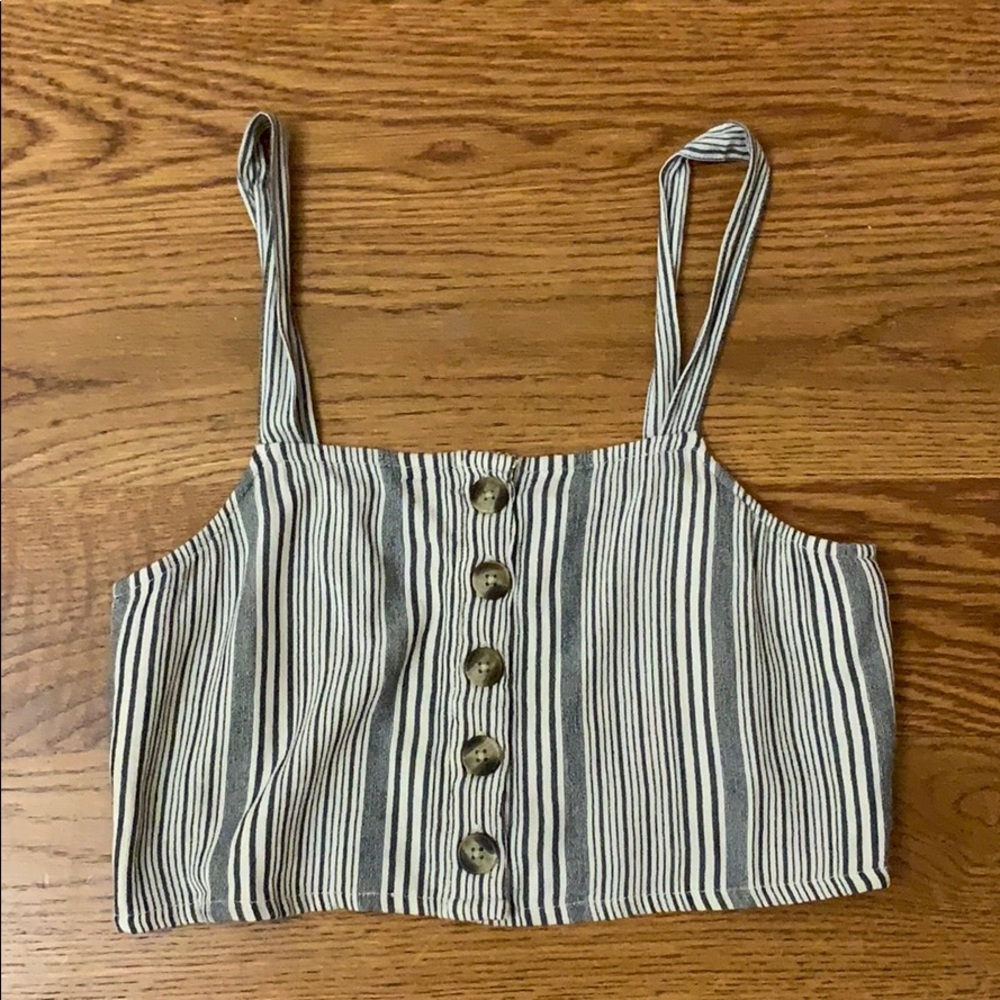 striped top (cropped)